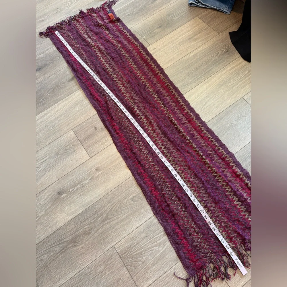 MISSONI Wave ZigZag Shimmer Fringe Scarf
